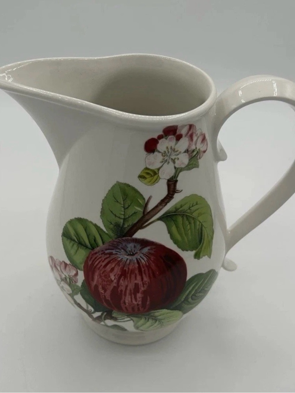 Portmeirion Apple Water Tea Jug Pitcher Made In Britain 7.5” 4 Cups